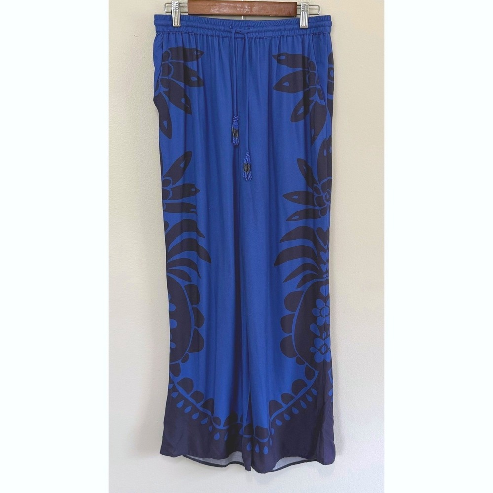 Farm Rio X Anthropologie Women's Martina Pull-On Wide Leg Pants Size M NWOT - Picture 3 of 11